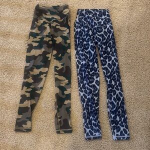 Camouflage and Leopard Print Leggings, Offline by Aerie, size XS